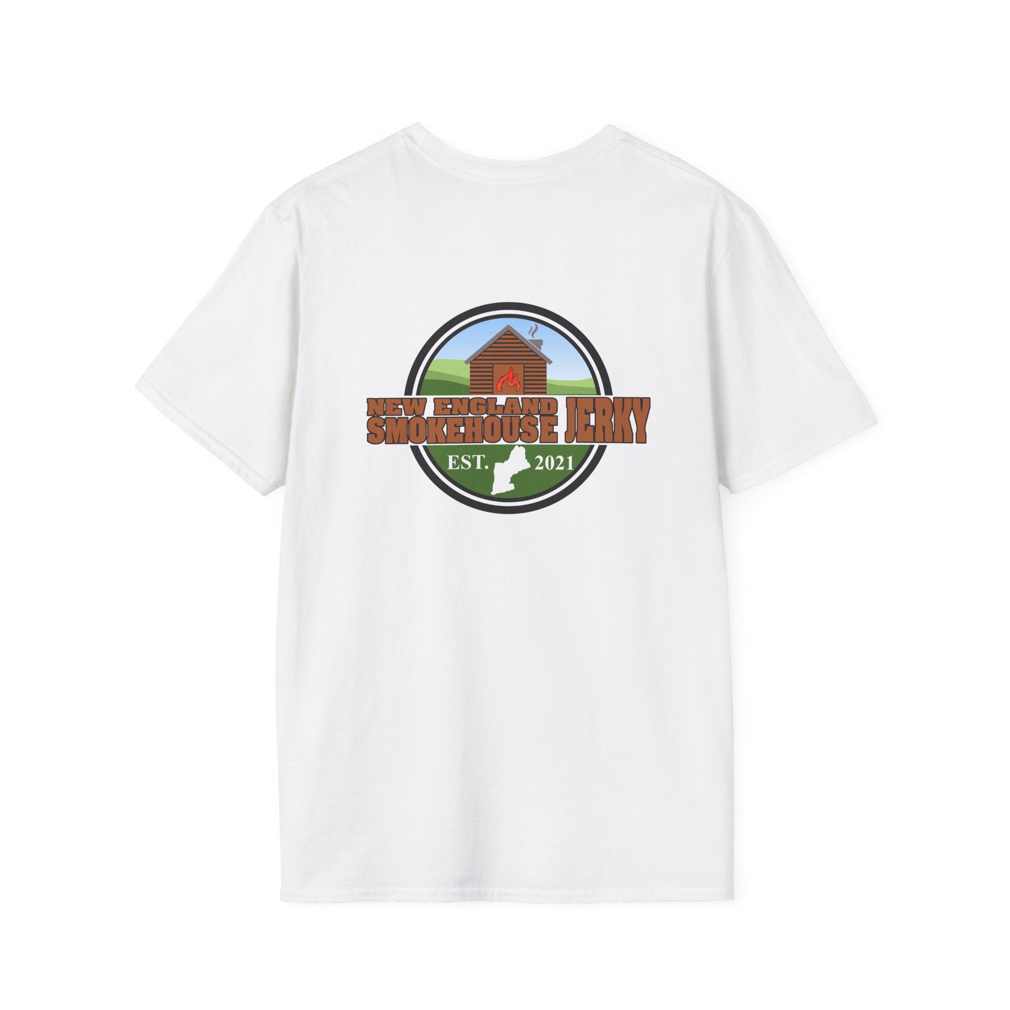 Smokehouse Logo T-Shirt — Backyard BBQ Cabin Design (Est. 2021) - Image 2