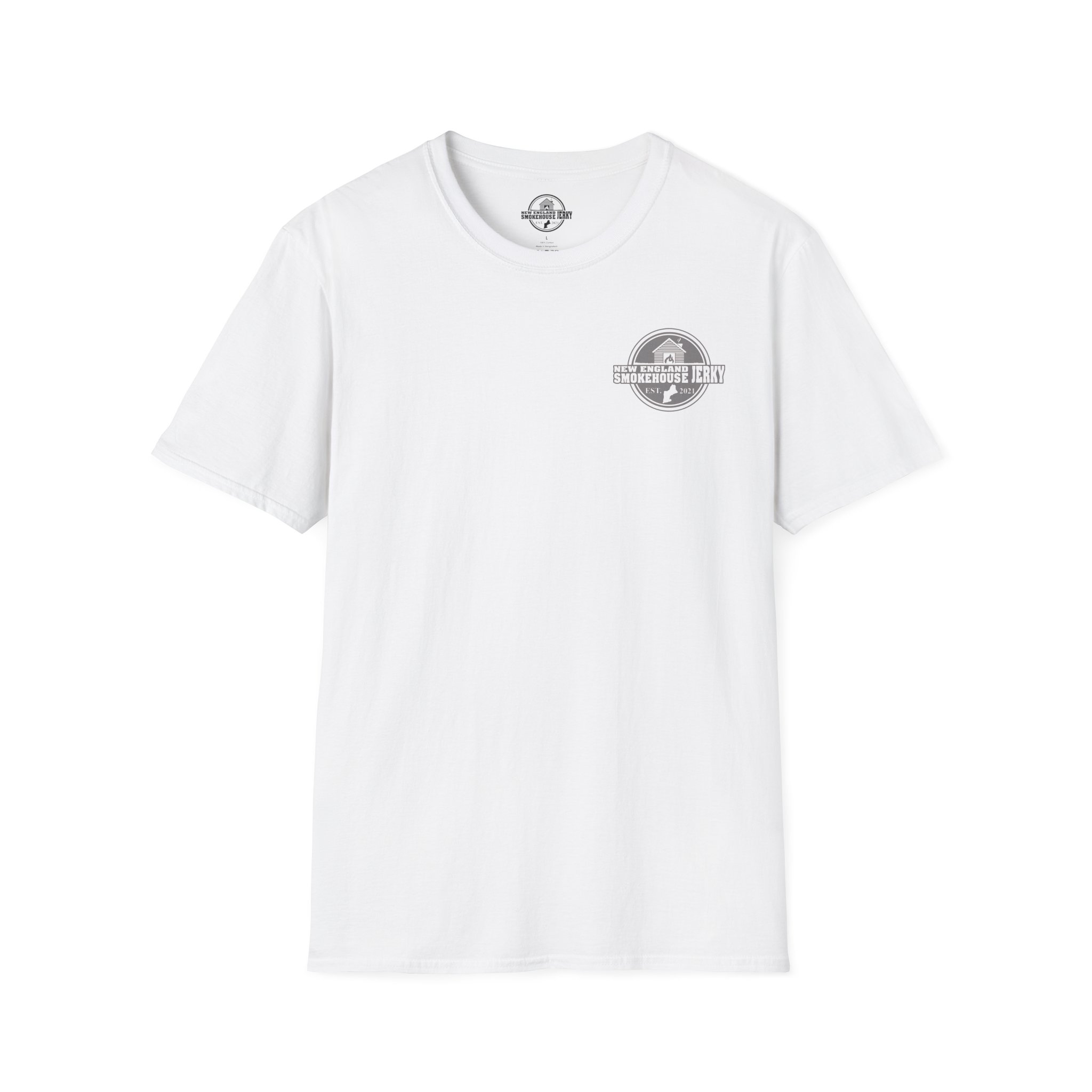 Smokehouse Logo T-Shirt — Backyard BBQ Cabin Design (Est. 2021)